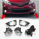 Pair Fog Light W/Switch Wiring Cover Kit For 2012 2013 2014 Toyota Yaris Hatch Generic