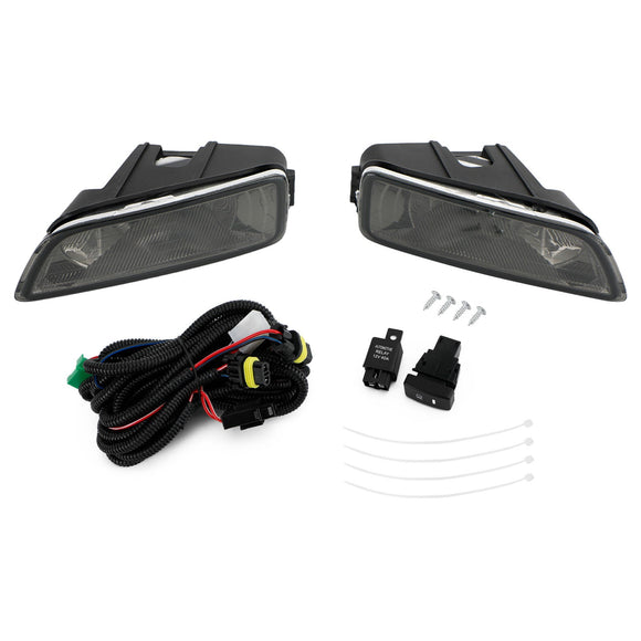 Smoke Lens Fog Lights + Switch For Honda Accord 2003-2007 / Acura Tl 2004-2008