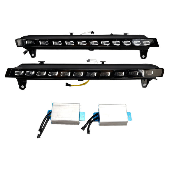 Paire de feux de jour LED 4L0953041 4L0953042 pour Audi Q7 4L 2007-2009