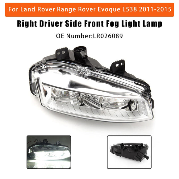Paire de feux antibrouillard avant gauche et droit, pour Range Rover Evoque L538 2011 – 2015