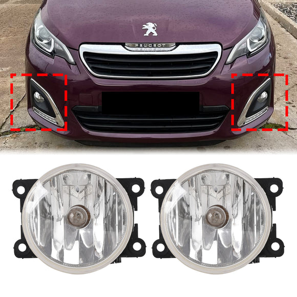 2008-2023 Peugeot Partner Boxer Expert 2x Front Fog Light Lamp 9675450980 6206N0