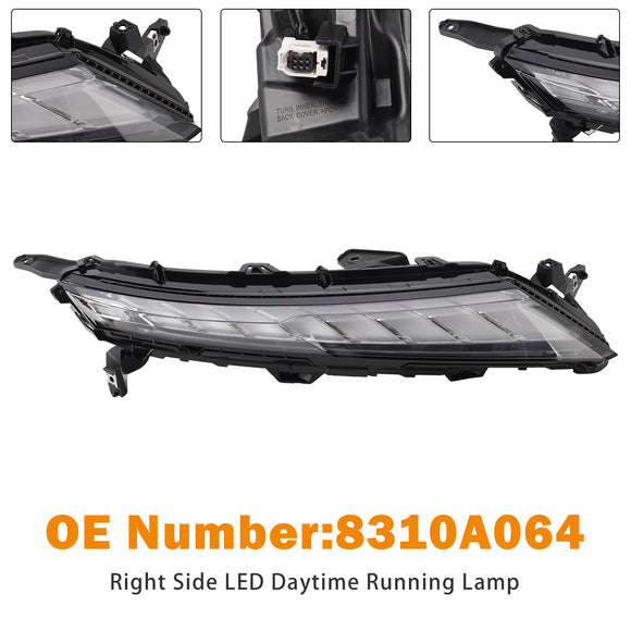 2022–2026 Mitsubishi Eclipse Cross, links + rechts, Paar vorne, LED-Tagfahrlicht, 8310A063, 8310A064