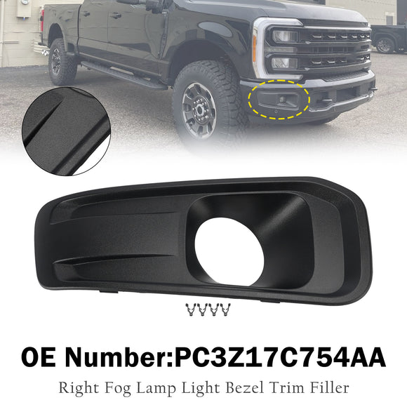 2023–2024 Ford F-450/F-550 Super Duty 6,7 l 7,3 l links rechts Nebelscheinwerfer-Lichtblende-Zierfüller PC3Z17C755AA PC3Z17C754AA
