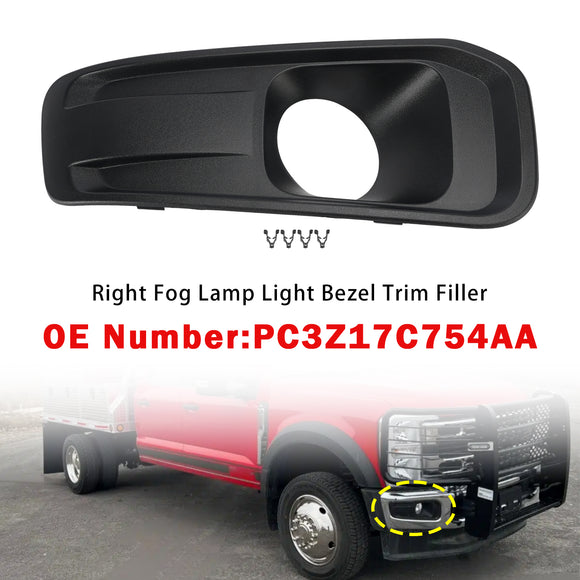 2023–2024 Ford F-450/F-550 Super Duty 6,7 l 7,3 l links rechts Nebelscheinwerfer-Lichtblende-Zierfüller PC3Z17C755AA PC3Z17C754AA