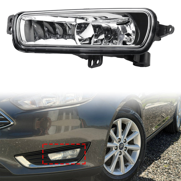 2015-2017 Ford Focus MK3 Pair Front Fog Light Lamps With Bulbs Left + Right 1874688 1856091