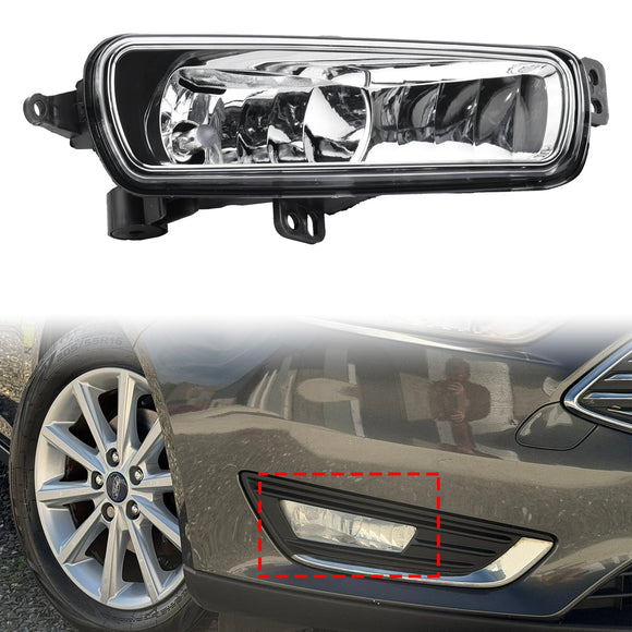 2015-2017 Ford Focus MK3 Pair Front Fog Light Lamps With Bulbs Left + Right 1874688 1856091