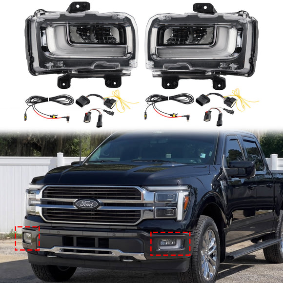 Paire de feux antibrouillard avant gauche et droit pour Ford F150, 2024 – 2025, pour RL3415A254AB RL3415A254AC