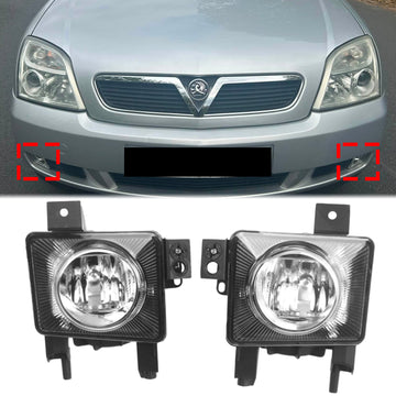 2005-2009 Vauxhall Vectra C Pair Front Fog Light Lamp 1710362 1710363