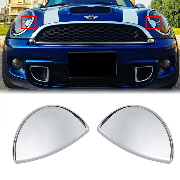 2007-2015 MINI Cooper R55 R56 R57 R58 R59 Chrome Left+ Right Headlight Washer Cover 61672752559 61672752560