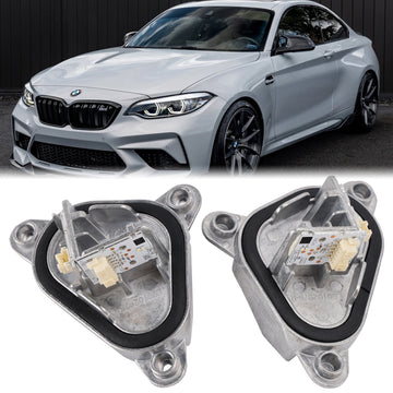 2017-2021 BMW F22 F23 F87 2Series M2 2PCS Angel Eye DRL LED Module Left & Right 63117494851 63117494852