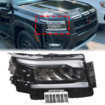 Nissan Frontier 2022–2026 LED-Scheinwerferbaugruppe vorne rechts mit Tagfahrlicht, Beifahrersitz, 26010-9BU0C