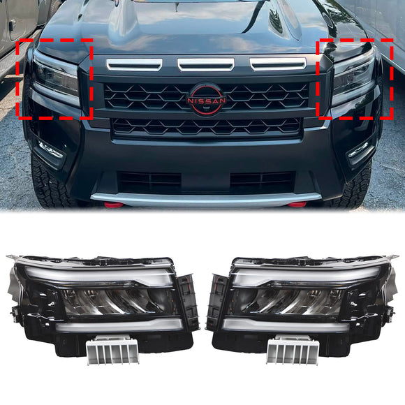 2022–2026 Nissan Frontier vorne links + rechts LED-Scheinwerferbaugruppe 26060-9BU0D 26010-9BU0C