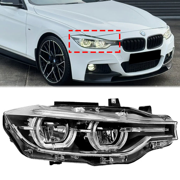 BMW 3 Series F30 F31 2016-2019 Ilman AFS oikeaa LED-ajovaloa 63117419630 7419630
