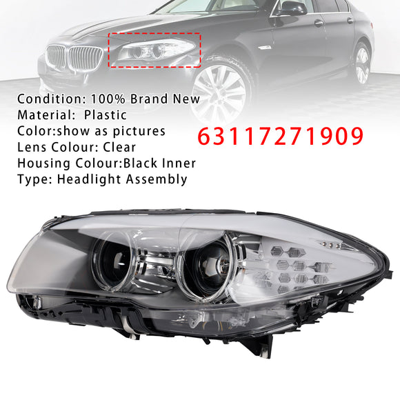2010-2013 BMW 5 Series Saloon / Estate W/O AFS Xenon LED DRL Left+Right Headlight 63117271909 63117271910