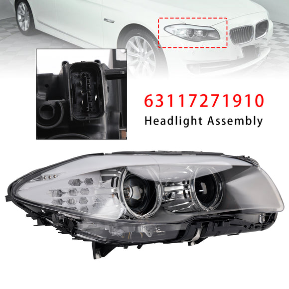 2010-2013 BMW 5 Series Saloon / Estate W/O AFS Xenon LED DRL Left+Right Headlight 63117271909 63117271910