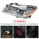 2014-2017 Buick Regal Halogen Left Headlight Assembly 13409902-5