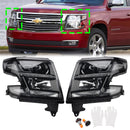 2015-2020 Chevy Tahoe Suburban Halogen Headlights Assembly Left+Right Side 23490005 23490006-1