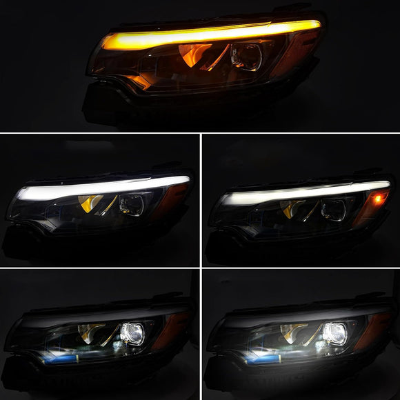 Vasen+oikea led-ajovalokokoonpano 68441587AG 68441586AG Jeep Compass 2022-2026
