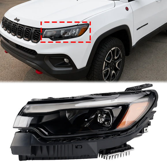 2022-2026 Jeep Compass Links + Rechts Led-koplampmontage met LED-lamp 68441587AG 68441586AG