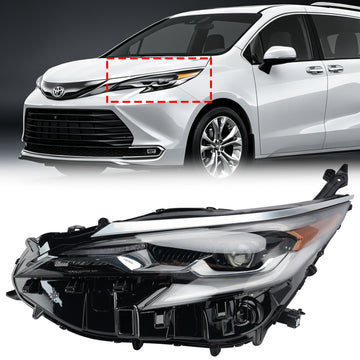 Toyota Sienna 2021-2024 Led-vasen ajovalokokoonpano 81150-08130 8115008130