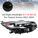 2021-2024 Toyota Sienna conduziu farol esquerdo + direito 81150-08130 81110-08130-37