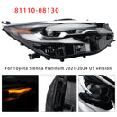 2021-2024 Toyota Sienna conduziu farol esquerdo + direito 81150-08130 81110-08130-41