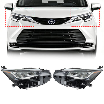 2021-2022 Toyota Sienna LE XLE Vasen + Oikea LED-ajovalokokoonpano LED 81110-08100 81150-08100