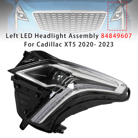 2020-2023 Cadillac XT5 links + rechts LED-koplampmontage 84849607 84849606