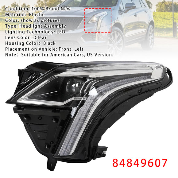 2020-2023 Cadillac XT5 links + rechts LED-koplampmontage 84849607 84849606