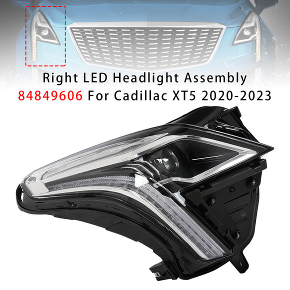 2020-2023 Cadillac XT5 links + rechts LED-koplampmontage 84849607 84849606