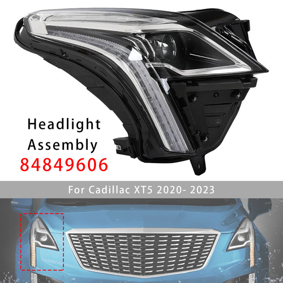 2020-2023 Cadillac XT5 links + rechts LED-koplampmontage 84849607 84849606