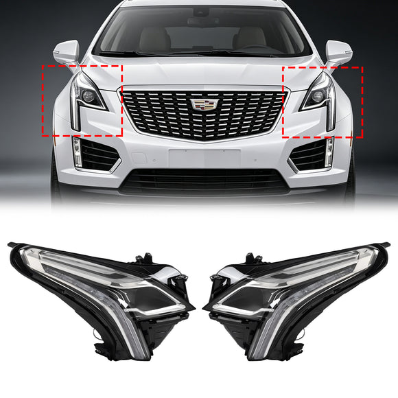 2020-2023 Cadillac XT5 links + rechts LED-koplampmontage 84849607 84849606