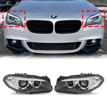 2014-2017 BMW 5 Series F10 LCI Without AFS Front Left+Right HID Xenon Headlight 63117343905 63117343906