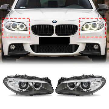 2014-2017 BMW 5-sarja F10/F18 ilman AFS:tä Edessä Vasen+Oikea HID Xenon-ajovalo ilman AFS 63117343905 63117343906