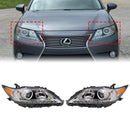 2013-2015 Lexus ES350 ES300h Conjunto de faros delanteros de xenón HID izquierdo + derecho 81185-33B50 81145-33B50 con balasto  &  bombilla-1