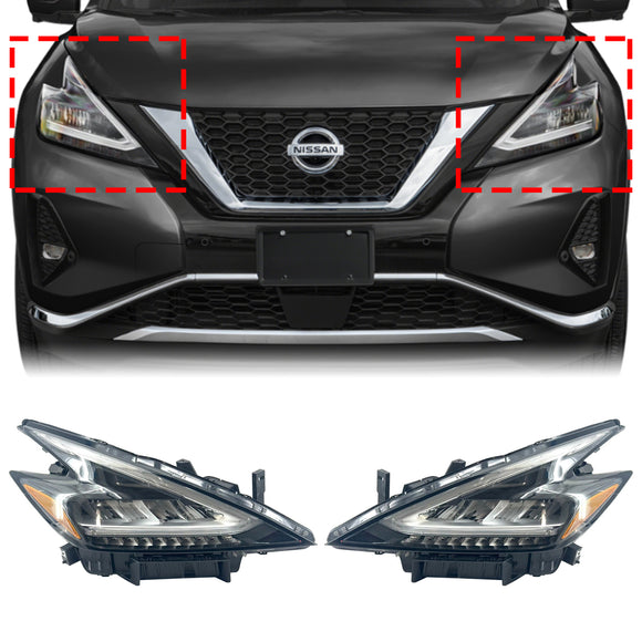 2019-2021 Nissan Murano Esquerda + Direita LED Farol Principal 26060-9UF0D 26010-9UF0D