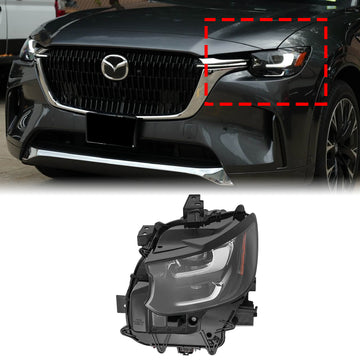 2024-2025 Mazda CX-90 deixou farol dianteiro LED sem DRL/AFS KR9D51040