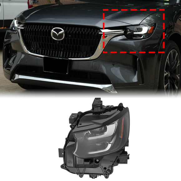 2024-2025 Mazda CX-90 esquerda + direita LED farol sem DRL/AFS KR9D51040 KR9D51030
