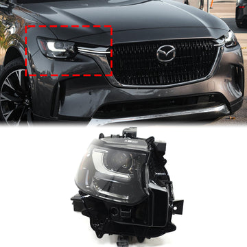 Mazda CX-90 2024-2025 farol dianteiro direito LED sem DRL/AFS KR9D51030