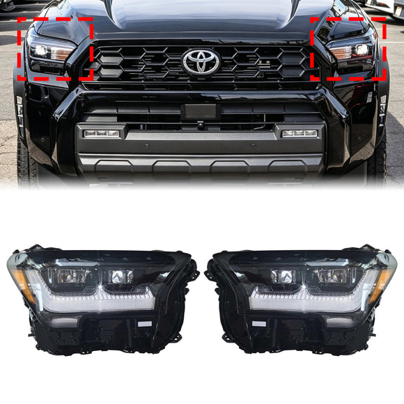 2025-2026 Toyota 4Runner Links + Rechts LED Koplamp Montage 81070-35651 81140-35651 81070-35661 81140-35661