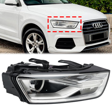 Audi Q3 2016-2018 Right Passenger Side Xenon HID Headlight 8U0941044E With Bulb and Ballast