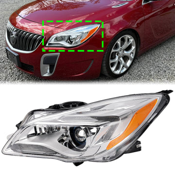 2014-2017 Buick Regal HID Xenon Conjunto de faro izquierdo 13426667 GM2502440 Luz del lado del conductor
