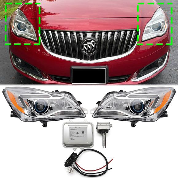 2014-2017 Buick Regal HID Xenon Links + Rechts Koplamp Montage 13426667 13426668