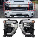 2024-2025 Chevy Silverado 2500 3500 HD conjunto de farol esquerdo + direito 85044248 85044249-1