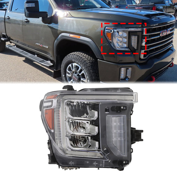 2020-2023 GMC Sierra 2500 3500 HD Conjunto de faros delanteros LED izquierdo+derecho 86788463 86788464
