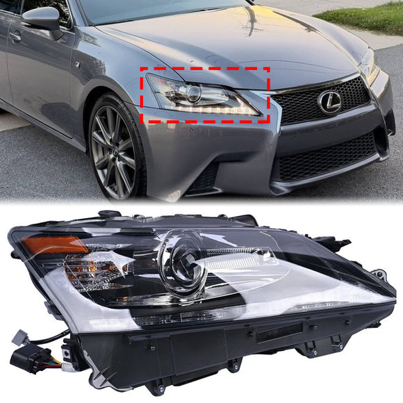 2013-2015 Lexus GS350 GS450h Links + Rechts HID LED-koplamp zonder AFS LX2502161 LX2503161
