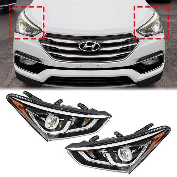 2017–2018 Hyundai Santa Fe Sport links + rechts Halogenscheinwerfer 92101-4Z500 92102-4Z500