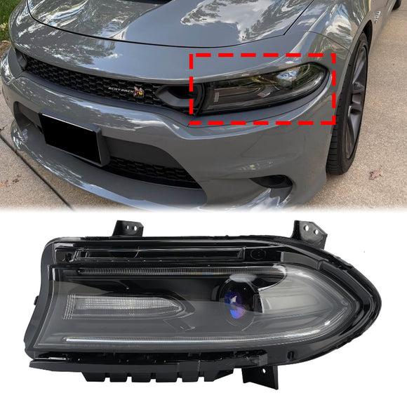 Dodge Charger 2023-2024 Left LED+Halogen Headlight 68570305AB