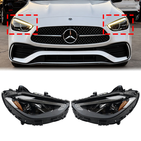 Mercedes-Benz C-Klasse (2022–2024) W206 Links+Rechts LED-Scheinwerfer 2069063905 2069064005