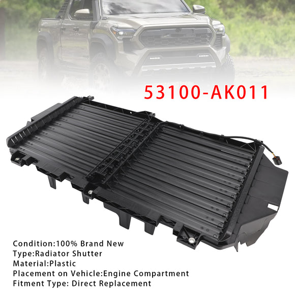 2024-2026 Toyota Tacoma 2.4L Radiator Shutter Grille With Motor 53100-AK011 53100AK011
